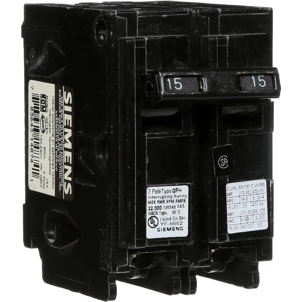 BREAKER 15 A D/POLE.