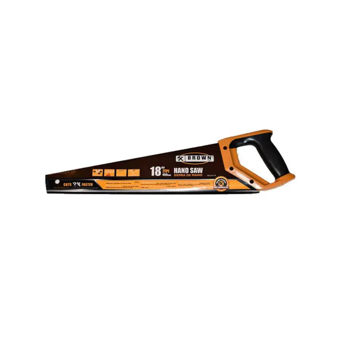 HAND SAW 18" 7TPI BROWN.