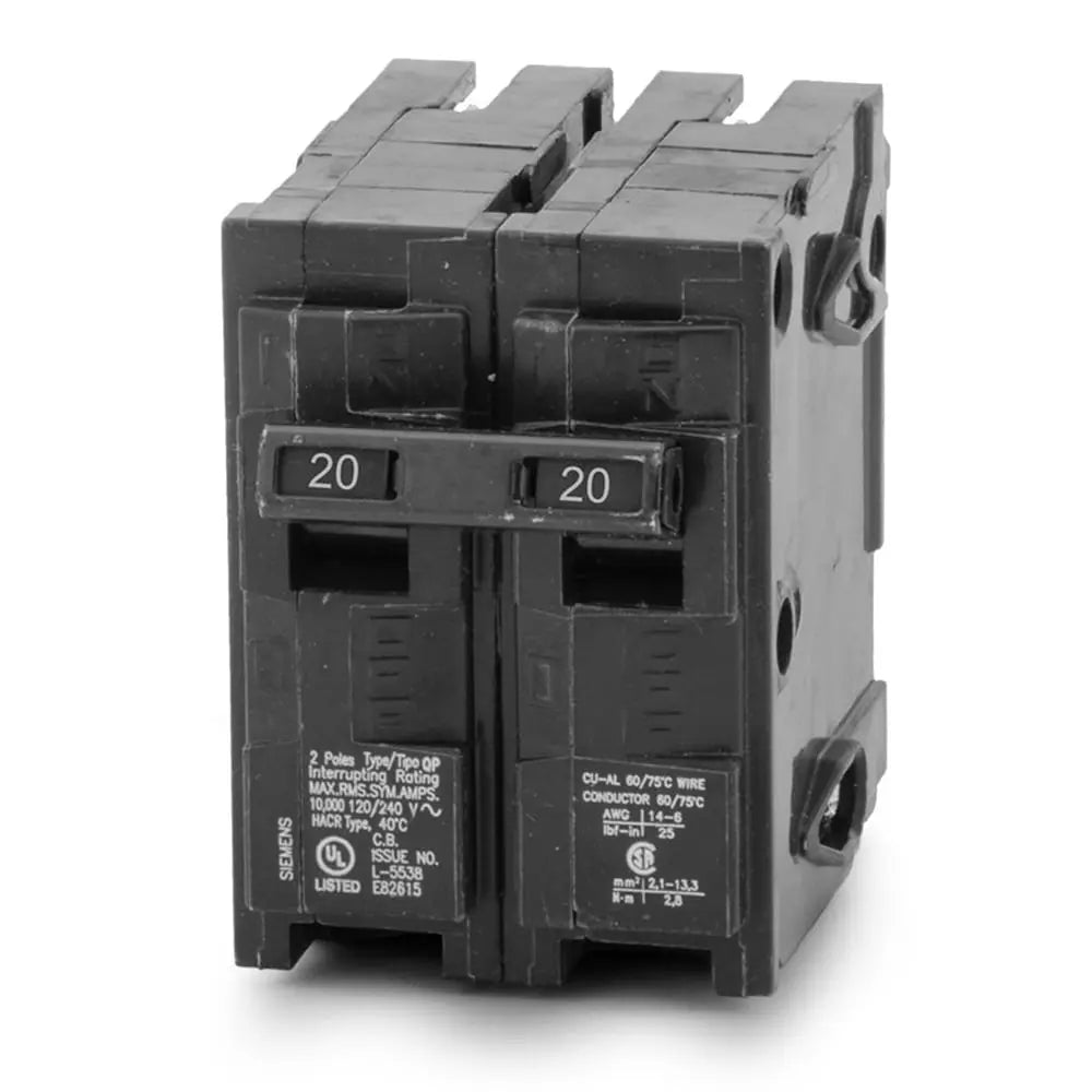 BREAKER 20A D/POLE.