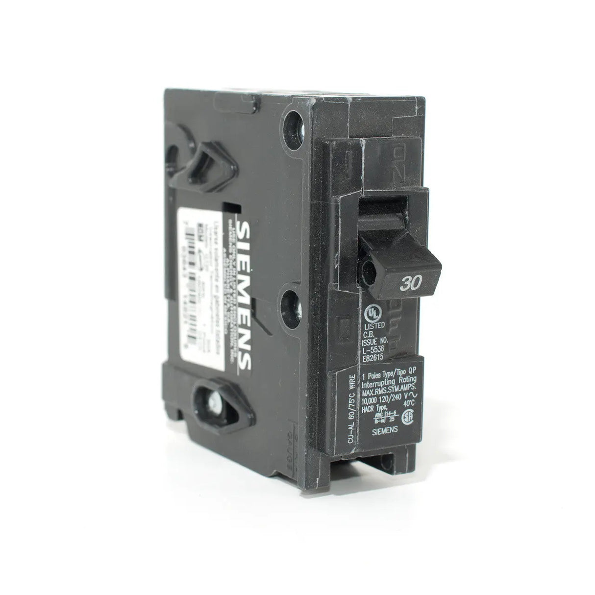 BREAKER 30A SINGLE POLE.