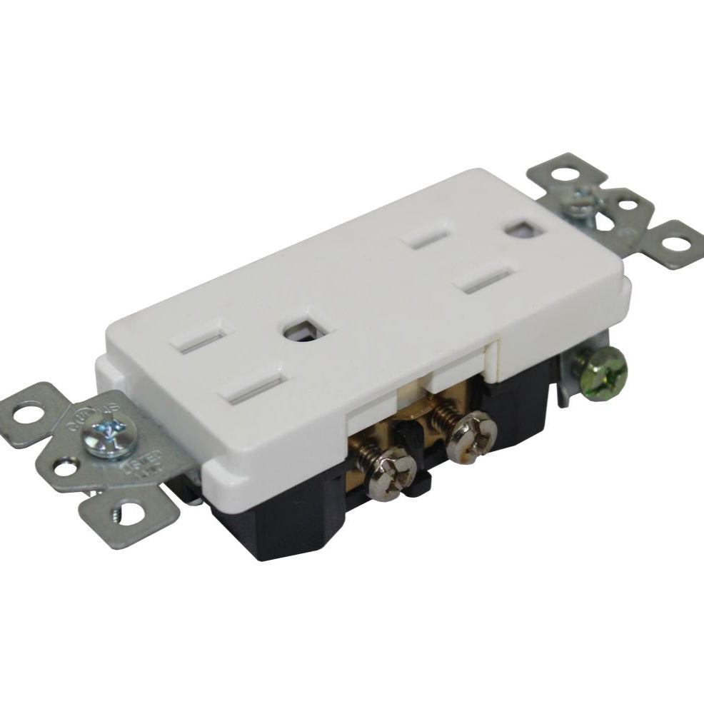 DECORA PLUG 3 PIN WHITE Q15R-D.