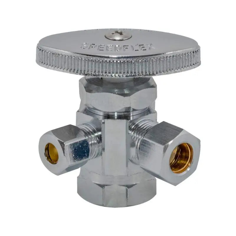ANGLE VALVE 3 WAY 1/2"X 3/8"X 3/8" EASTMAN.