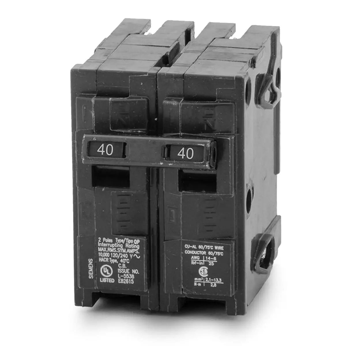 BREAKER 40A D/POLE.