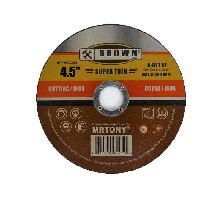 CUTTING DISC 4.5" BROWNS.