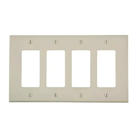 DECORA SWITCH COVER 4-GANG IVORY.
