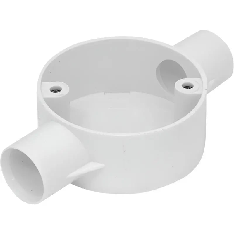 BEZA BOX THRU 25MM PVC - GRAHAMS HARDWARE