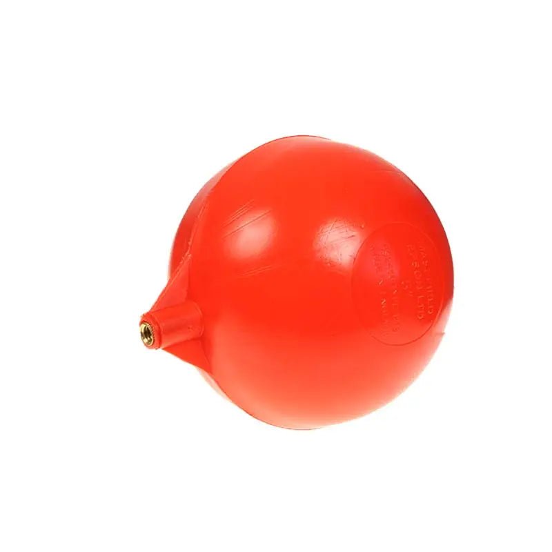 FLOAT BALL 5" ORANGE PLASTIC - GRAHAMS HARDWARE