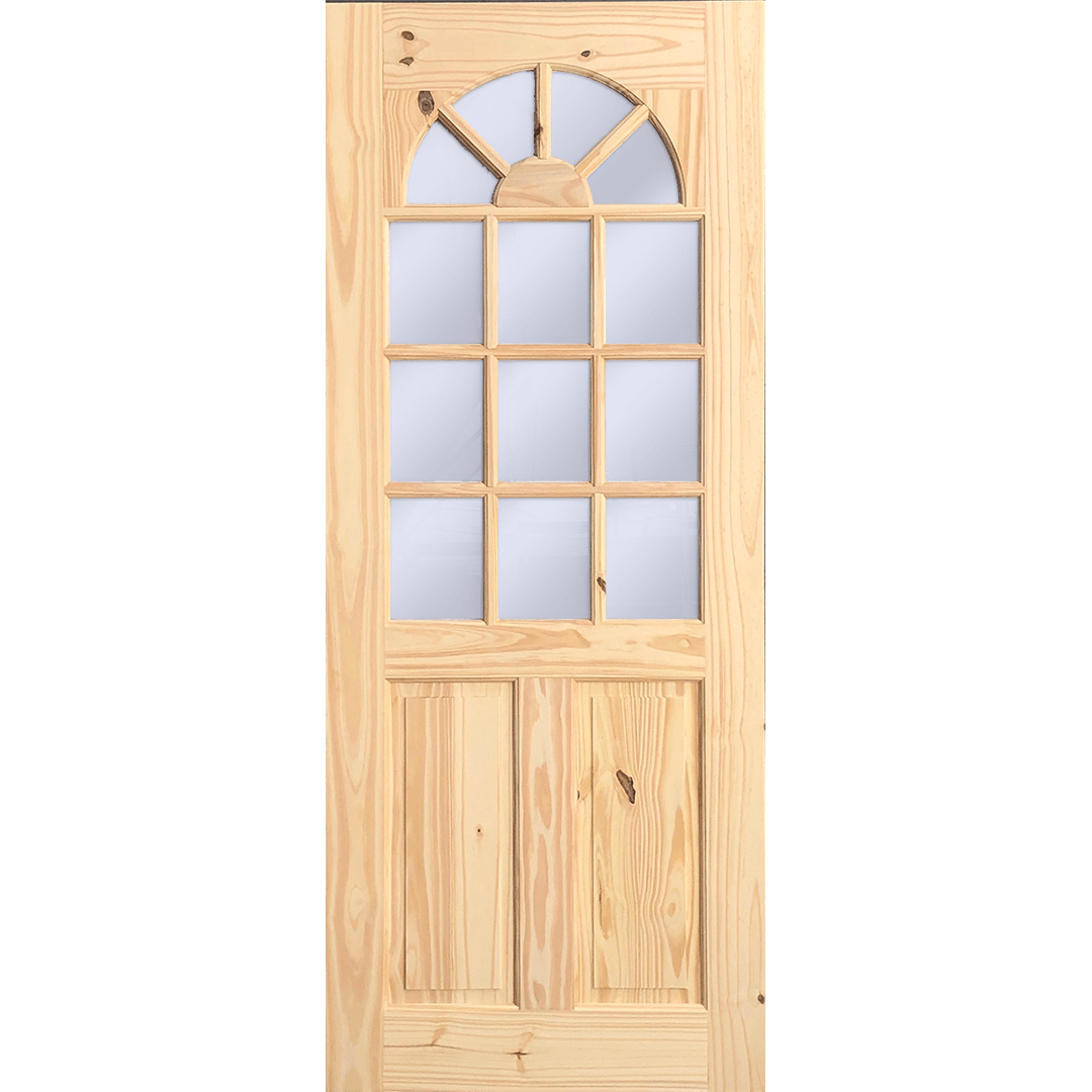 Pine Door Half French Cathedral Top 32x80 - GRAHAMS HARDWARE