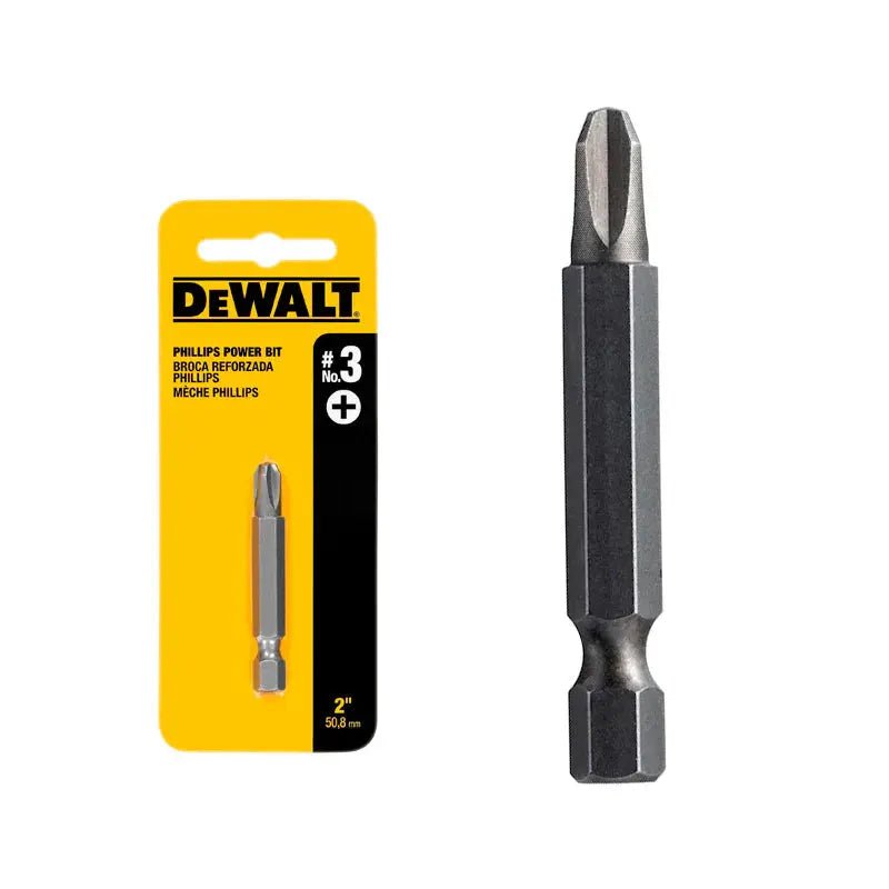 SCREWDRIVER BIT PHILLIPS #3 DEWALT 2" LONG - GRAHAMS HARDWARE