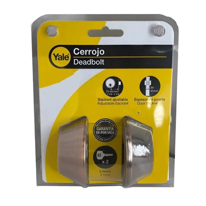 YALE DEADBOLT 10679 DBL CYLINDER US11 - GRAHAMS HARDWARE