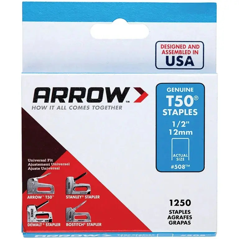 T-50 STAPLES 1/2" STEEL ARROW.