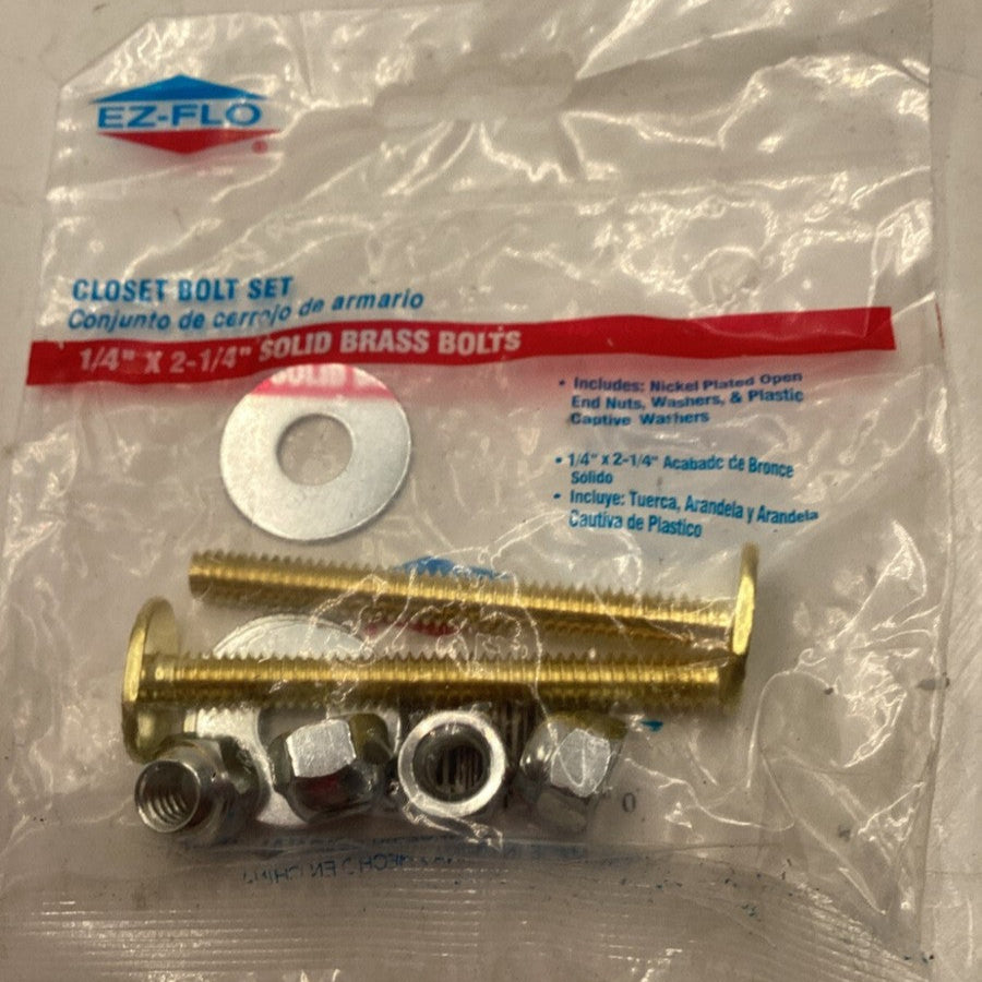 CLOSET BOLT 1/4"X2-1/4".