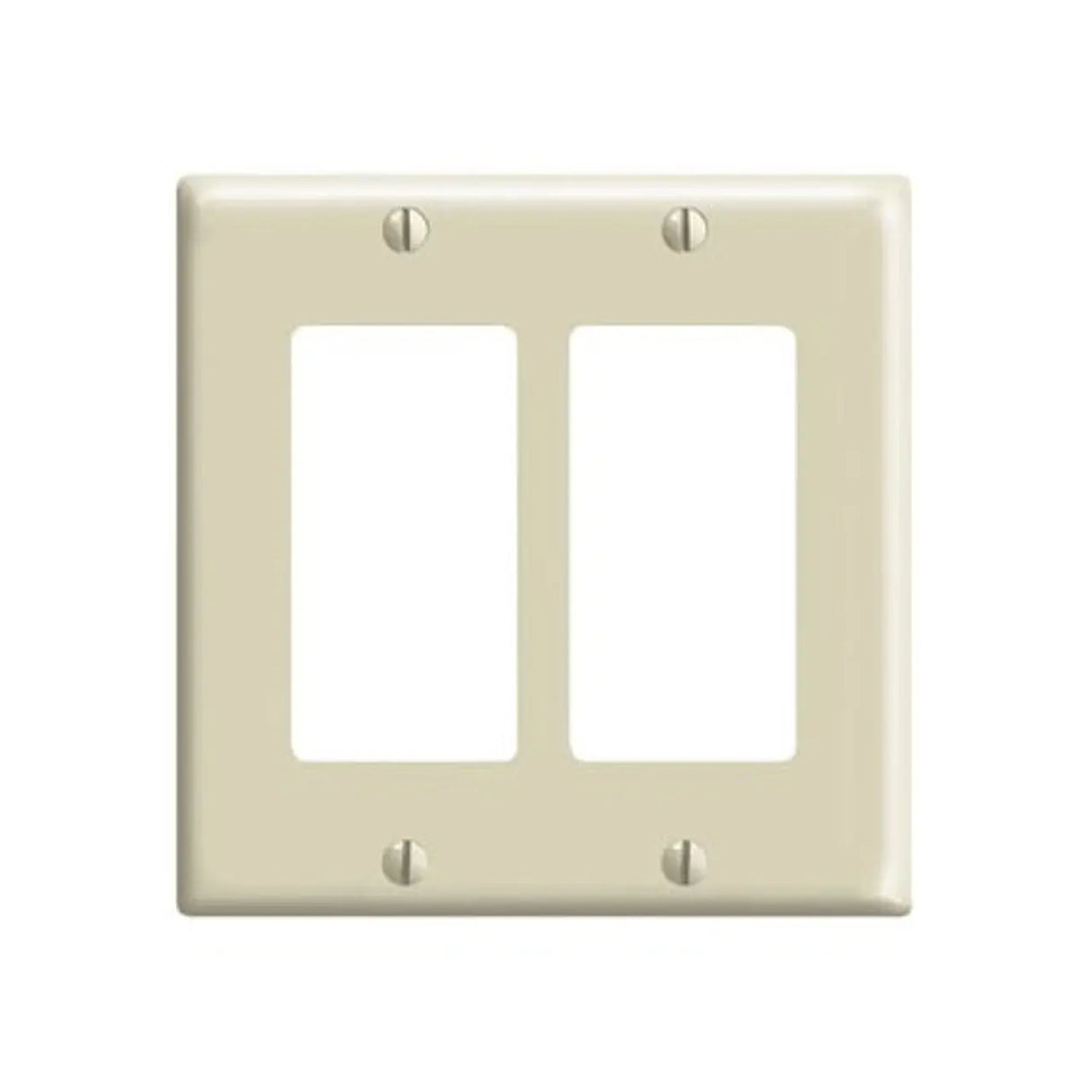 DECORA SWITCH COVER 2-GANG IVORY.