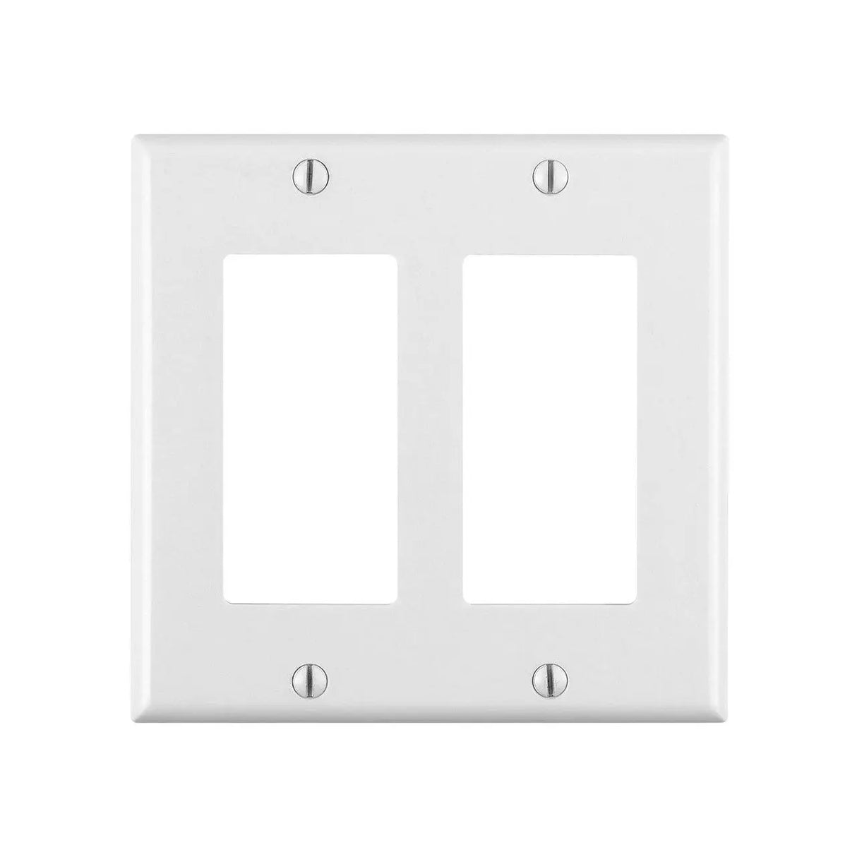 DECORA SWITCH COVER 2-GANG WHITE.