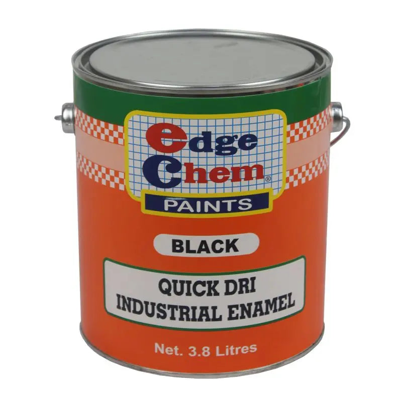 ECHEM INDUSTRIAL ENAMEL FLAT BLACK GALLON.