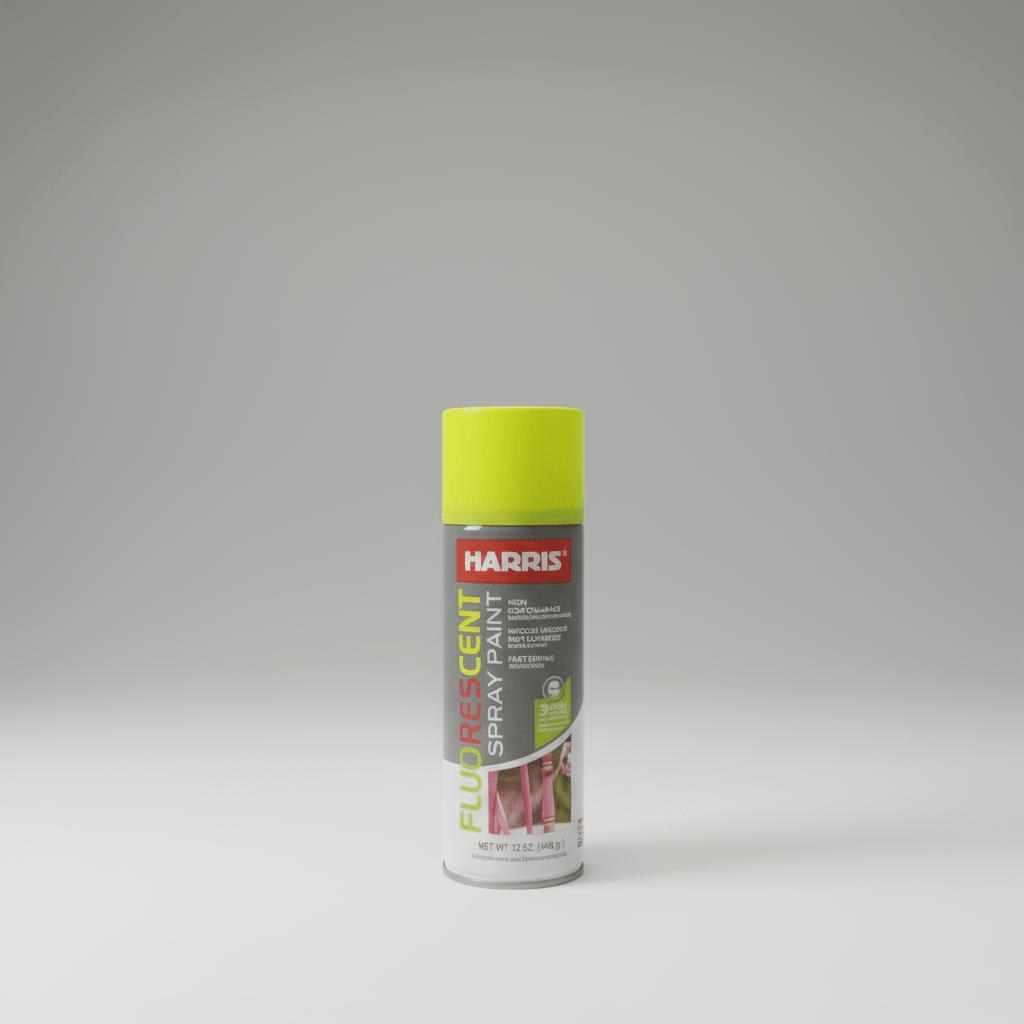 SPRAY PAINT HARRIS FLUORESCENT YELLOW - GRAHAMS HARDWARE