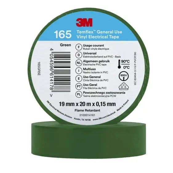 ELECTRICAL TAPE GREEN 3M 19X60.