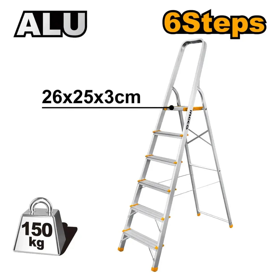 INGCO SINGLE 6 STEP LADDER.