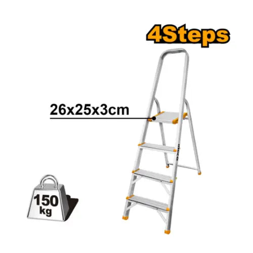 INGCO SINGLE 4 STEP LADDER.