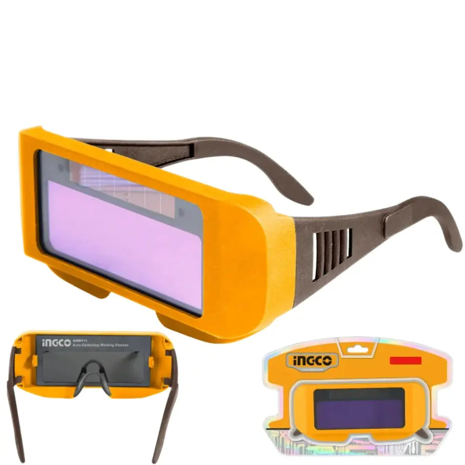 AUTO DARKING WELDING GLASSES.