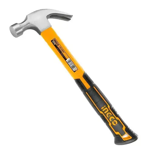 INGCO 8oz FIBERGLASS HANDLE CLAW HAMMER.