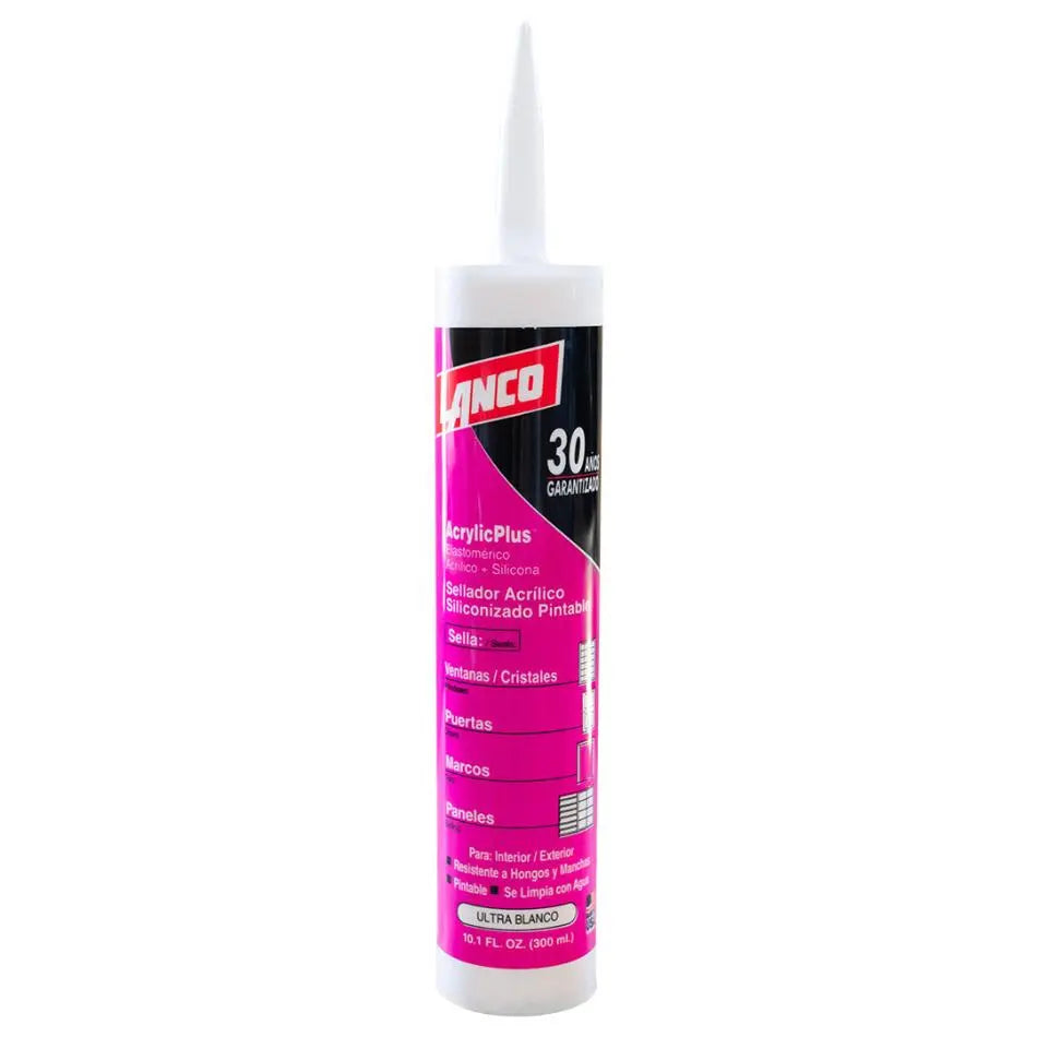 LANCO ACRYLIC PLUS CAULKING WHITE.