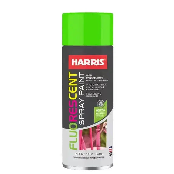 SPRAY PAINT HARRIS FLUORESCENT GREEN.