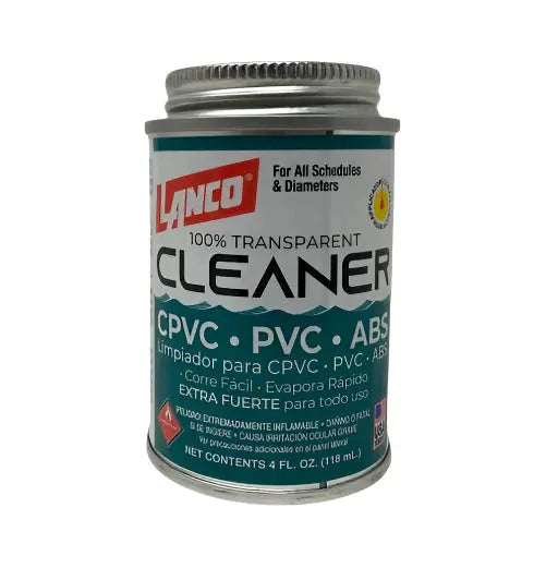LANCO PVC CLEANER 4OZ.