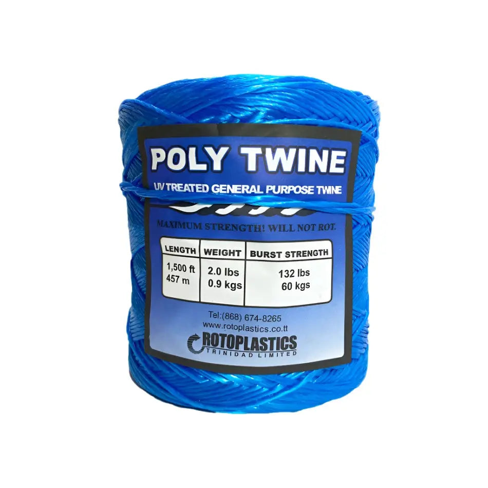 POLY TWINE BLUE 2LB.