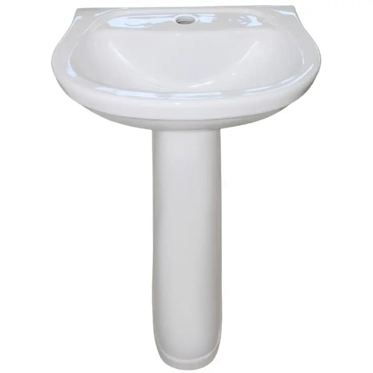 BASIN PEDESTAL WHITE ACUACER - GRAHAMS HARDWARE