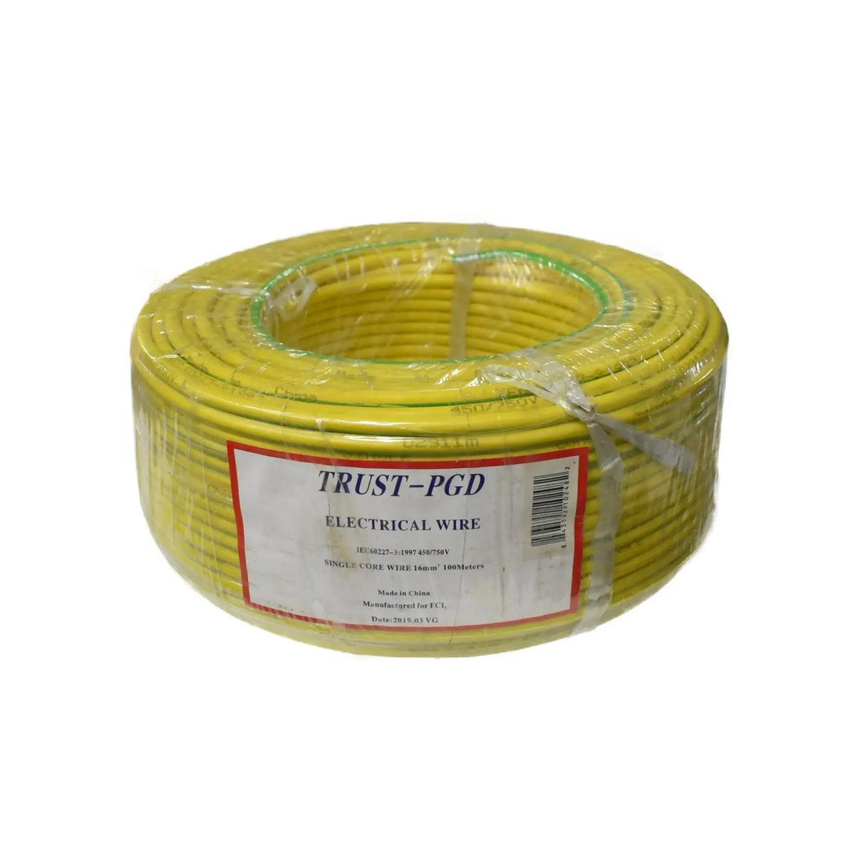 SINGLE WIRE 2.5MM YELLOW CUT.