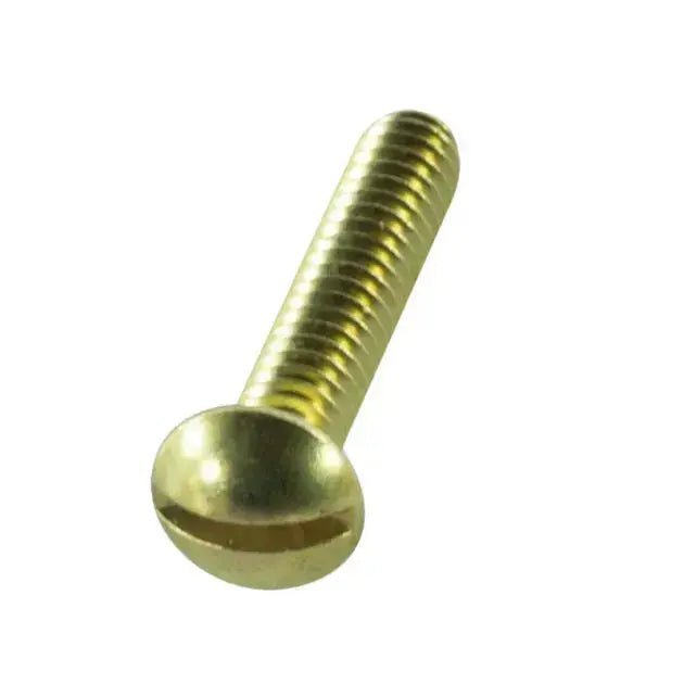 #10-24X1 MACHINE SCREW BRASS - GRAHAMS HARDWARE