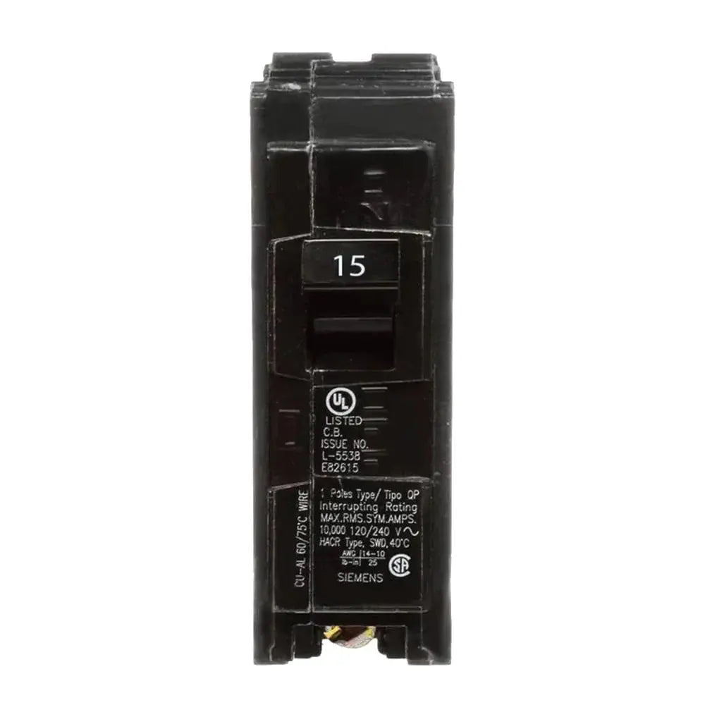BREAKER 15A SINGLE POLE