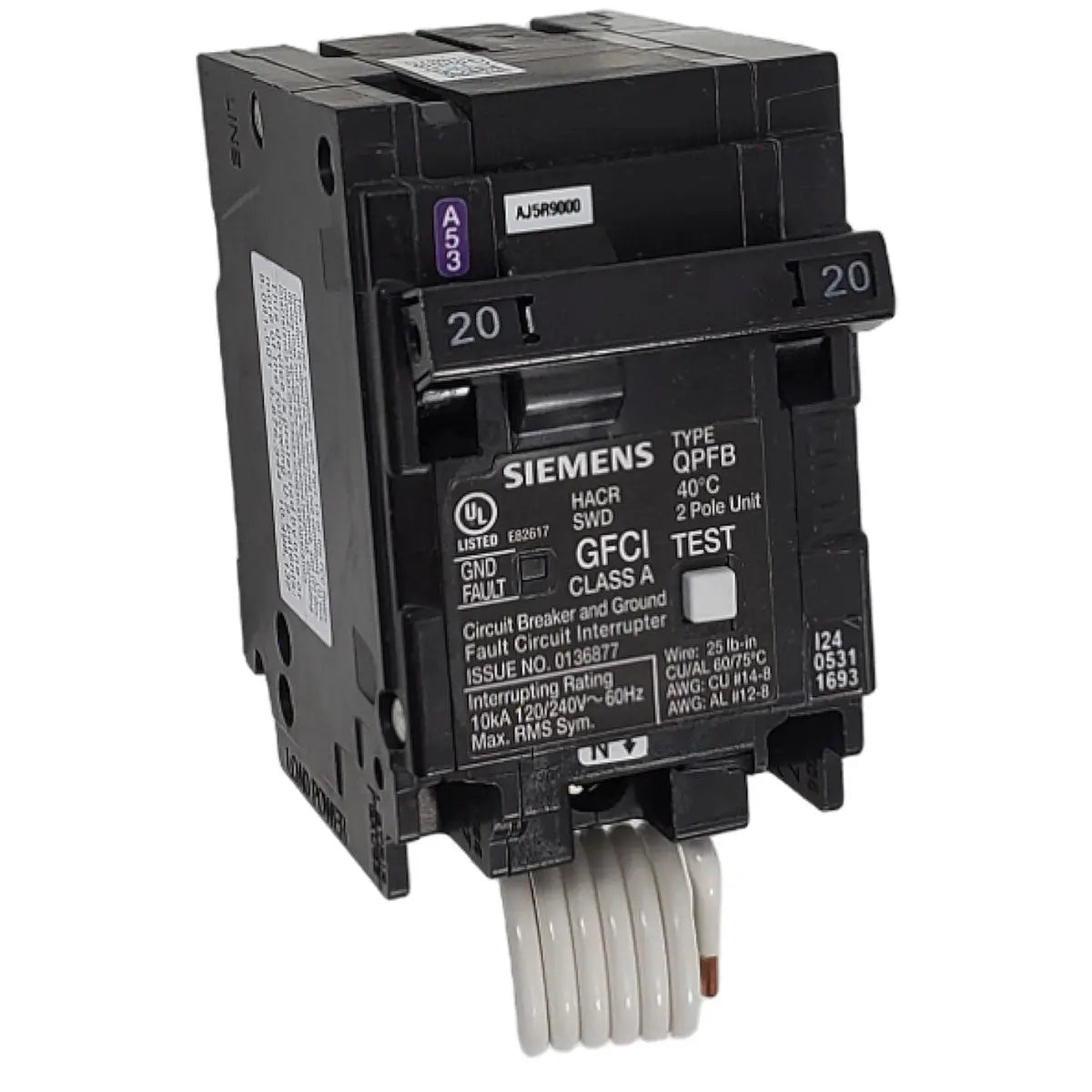 BREAKER 20A D/POLE G.F.C.I