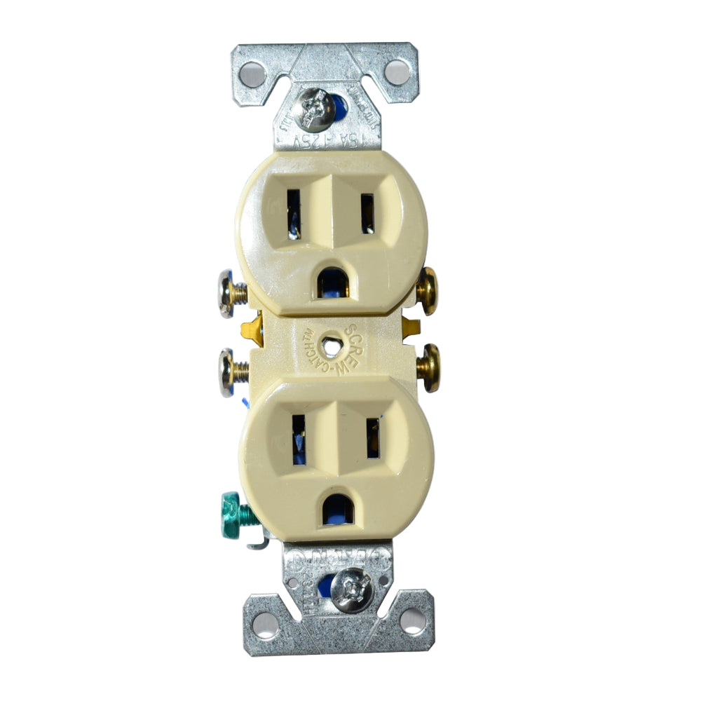 FLUSH PLUG 3 PIN IVORY