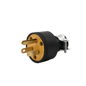 3 PIN15A 125V MALE PLUG RUBBER - GRAHAMS HARDWARE