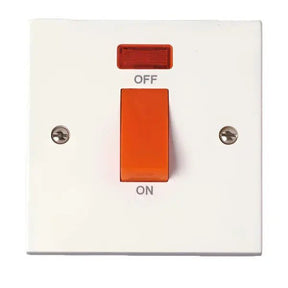 45A 1G COOKER SWITCH WITH NEON - GRAHAMS HARDWARE