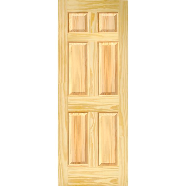 DOOR PINE 6 PANEL 36X80 - GRAHAMS HARDWARE