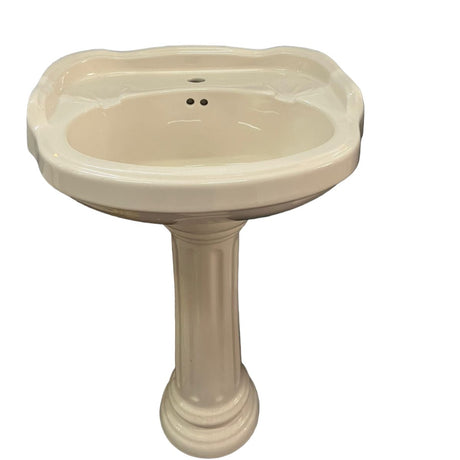 BASIN PEDESTAL MAZARA BONE - GRAHAMS HARDWARE