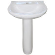 BASIN PEDESTAL WHITE ACUACER - GRAHAMS HARDWARE
