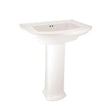 BASIN PEDESTAL WHITE PIAMONTE - GRAHAMS HARDWARE