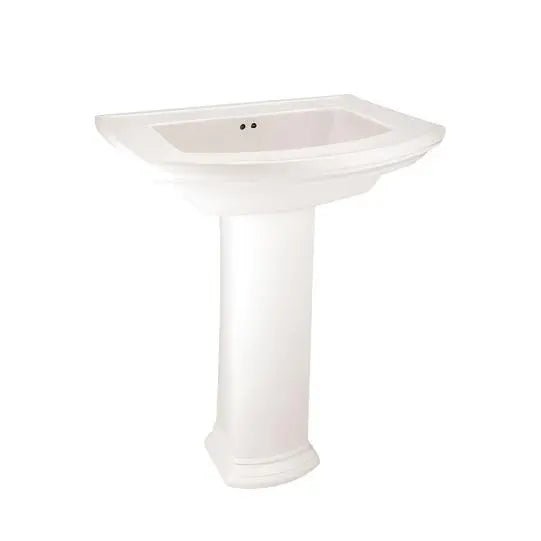 BASIN PEDESTAL WHITE PIAMONTE - GRAHAMS HARDWARE