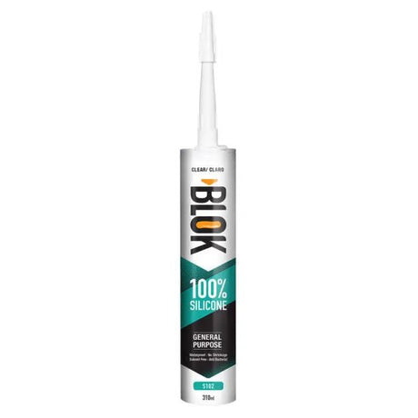 BLOK 100% SILICONE 310ML CLEAR - GRAHAMS HARDWARE