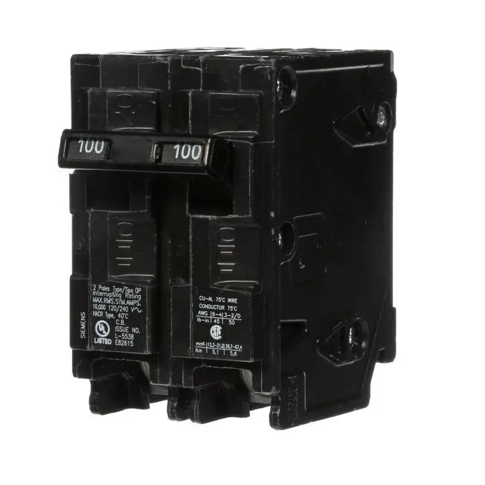BREAKER 100A  D/POLE - GRAHAMS HARDWARE