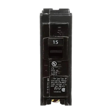 BREAKER 15A SINGLE POLE - GRAHAMS HARDWARE