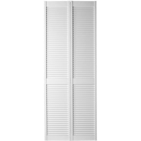 Bifold Pine Door White Louvre 30x80 - GRAHAMS HARDWARE