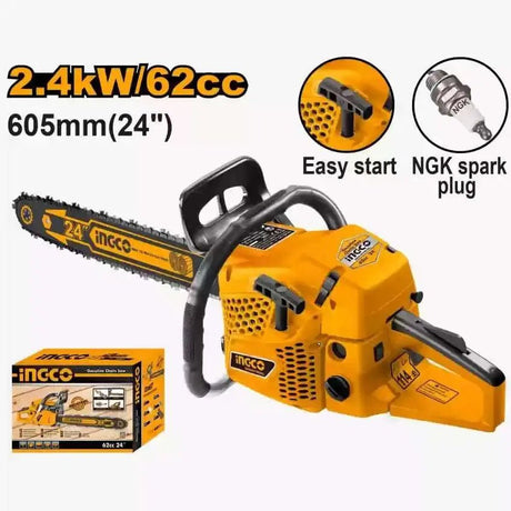 CHAIN SAW 24" GASOLINE INGCO - GRAHAMS HARDWARE