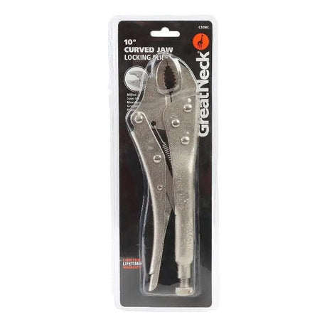 CURVED LOCKING PLIERS 10" C10W - GRAHAMS HARDWARE