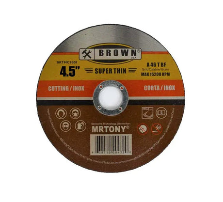 CUTTING DISC 4.5" BROWNS - GRAHAMS HARDWARE