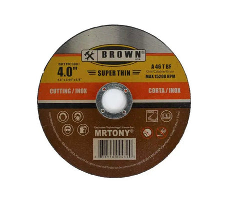 CUTTING DISC 4" BROWN'S - GRAHAMS HARDWARE